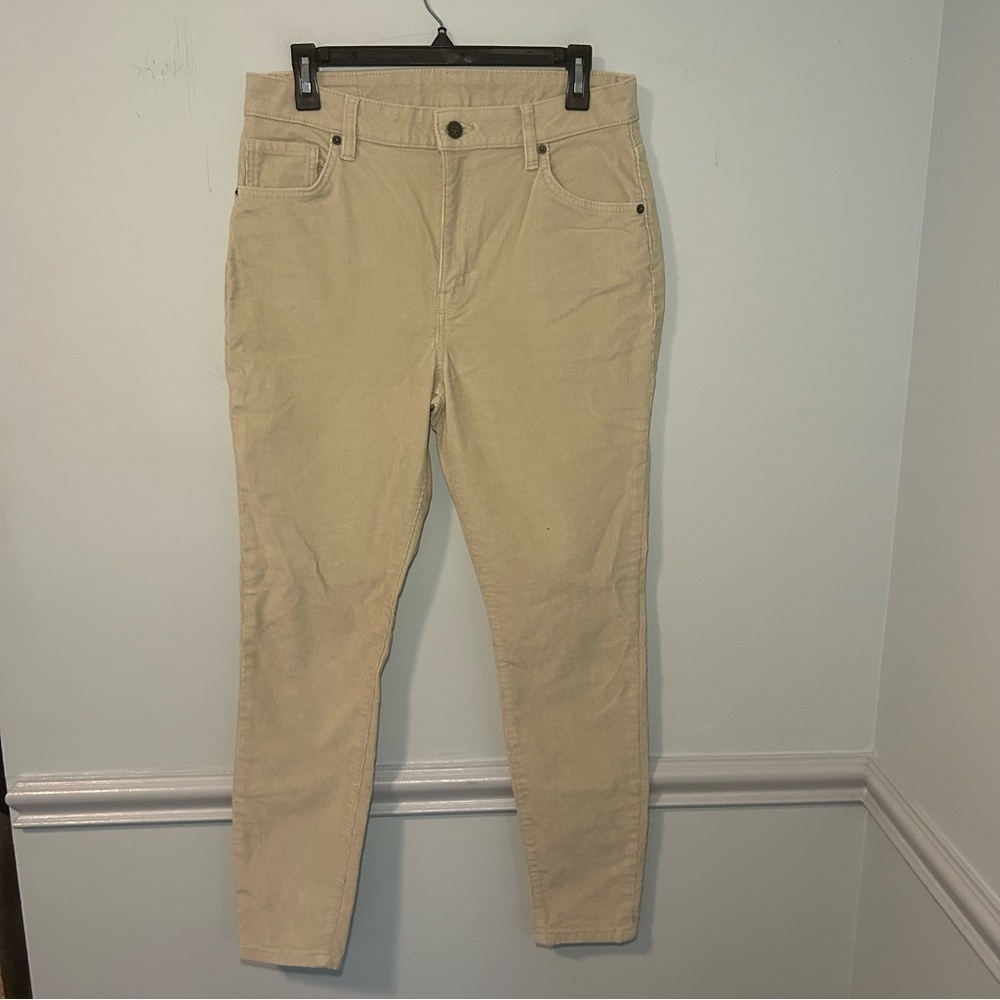 Patagonia Organic Cotton Cream Corduroy Slim Fit Jeans Size 30